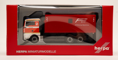 Herpa 090148 (1:87) – MAN TGX XL Abrollcontainer-LKW Feuerwehr Hagen 