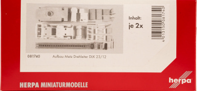 Herpa 081740 (1:87) – Aufbau für Drehleiter DLK 23/12 Inhalt: 2 Stück 