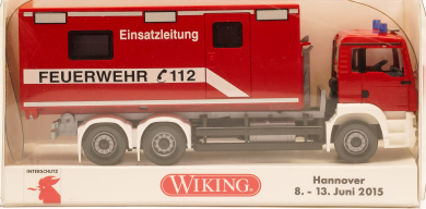 Wiking 062550 (1:87) – MAN TGS Abrollcontainer Einsatzleitung- Interschutz 2015 