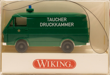 Wiking 1041727 (1:87) – VW LT 28 Polizei  Taucher Druckkammer 