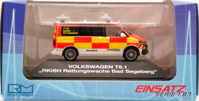 Rietze 53859 (1:87) – VW T6.1 RKiSH Rettungswagen Bad Segeberg 