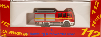 Rietze (1:87) – Mercedes-Benz LF 16 Feuerwehr Kirchwerder Nord Sondermodell 