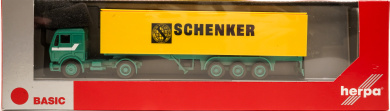 Herpa 310949 (1:87) – Mercedes-Benz S Koffer-Sattelzug Schenker 