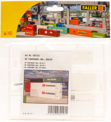 Faller 182153 (1:87) – 2er Set 40 Fuß Container DB  