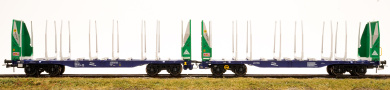 Sudexpress S657010 – Doppel-Holztransportwagen Sggmrrs der VTG 