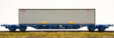 Sudexpress SUCM03717 – Containertragwagen Sgnss der Comsa, CIMAR 