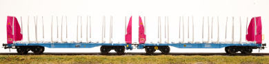 Sudexpress S657319 – Doppel-Holztransportwagen Sggmrrs der Innofreight 