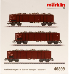Märklin 46899 – 3-teiliges Hochbordwagen-Set Eaos der Statens Järnvägar (SJ) 