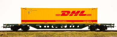 Rivarossi HR6575 – Containertragwagen Sgnss DHL der FS 