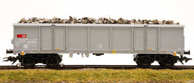 Märklin 46917 – Offener Hochbordwagen Eaos der SBB, Schlusslicht & Ladeguteinsatz Schrott 