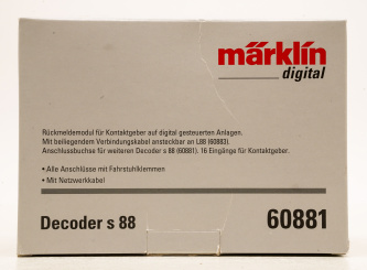 Märklin 60881 – Rückmeldemodul Decoder s 88 Erweiterung für L88 
