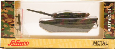 Schuco 452666300 (1:87) – Kampfpanzer Leopard 2A1, Bundeswehr flecktarn Druckguss Modell 