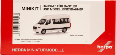 Herpa 013468 (1:87) – Mercedes-Benz Sprinter Bus Hochdach, weiß. Herpa Modelle als Bausatz 