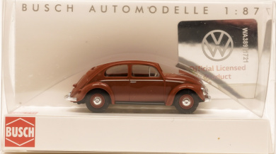 Busch 52905 (1:87) – VW Käfer Brezelfenster, braun 