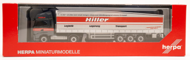 Herpa 315548 (1:87) – Iveco S-Way Schmitz Ecoflex-Sattelzug Hiller Logistik 