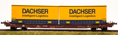 Mehano 28409 – Containertragwagen Sgkkms 698 der DB AG, Dachser 
