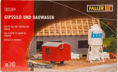 Faller 180389 (1:87) – Bausatz Gipssilo und Bauwagen 