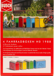 Busch 1988 (1:87) – 4 Fahrradboxen 