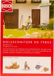 Busch 79855 (1:87) – Action Set: Holzschnitzer 