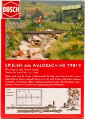 Busch 79819 (1:87) – Action Set: Spielen am Waldbach 