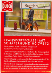 Busch 79872 (1:87) – Action Set: Transportpolizei mit Schäferhund 