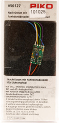 Piko 56127 – Nachrüstset Funktionsdecoder für Lichtwechsel Steuerwagen (AC), digital (MM/DCC) 