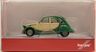Herpa 020817-007 (1:87) – Citroën 2CV Charleston, grün/beige 