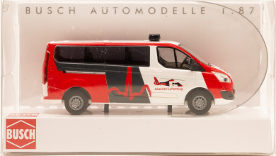 Busch 52429 (1:87) – Ford Transit Custom Bus Johanniter Luftrettung 