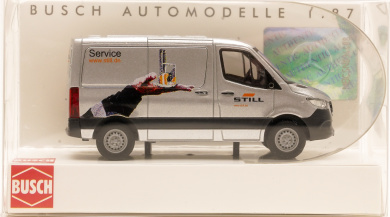 Busch 53405 (1:87) – Mercedes-Benz Sprinter, Kastenwagen, kurzer Radstand/Flachdach,Still Services 