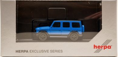 Herpa 918909 (1:87) – Mercedes-Benz G580 mit EQ-Technologie, blau eXtra 