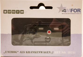 Märklin 18711 (1:87) – Unimog als Krankenwagen Bundeswehr Blaulicht 