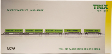 Minitrix 15276 – 5-teiliges Einheitstaschenwagen-Set Sdgmss der Hupac AG 