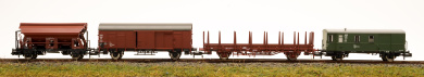 Fleischmann 6660044 (N) – 4-teiliges Güterwagen-Set der DB 