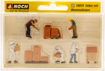 Noch 15615 (1:87) – Imker mit Bienenstöcken 