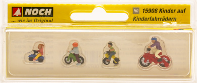 Noch 15908 (1:87) – Kinder auf Kinderfahrrädern 