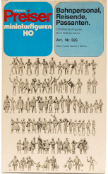 Preiser 325 (1:87) – Bahnpersonal und Reisende zur Individuellen Bemalung 