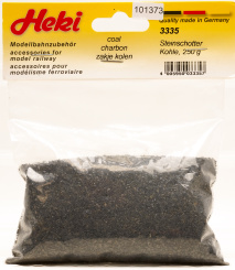 Heki 3335 –  Steinschotter Kohle 250g 