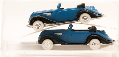 Revell-Praline 2004 (1:87) – BMW 327 Cabrio offen de Luxe blau/ schwarz 2 Stück 