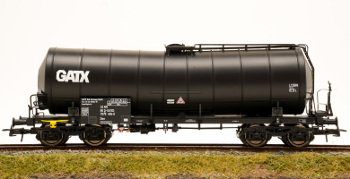 Roco 76541 (AC) – Knickkesselwagen Zaes der GATX eingestellt bei der DB  