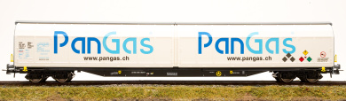 Roco 76487 (AC) – Schiebewandwagen Habbillns -PanGas- der AAE Cargo 