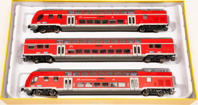Brawa 44503 (AC) – 3-teiliges Doppelstock-Triebzug TWINDEXX VARIO -Regio DB Main-Spessart-Express- der DB AG 