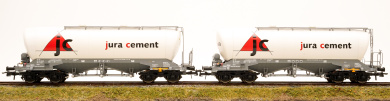 Roco 76146.B – 2-teiliges Silowagen-Set -Jura Cement- der Wascosa 