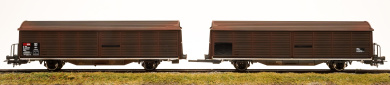 Roco 76152 – 2-teiliges Doppel-Schiebewandwageneinheit Hilrrs der SBB 