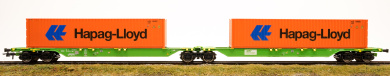 Roco 77370 – Containertragwagen Sggrs -Hapag-Lloyd- der SETG 