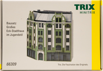 Minitrix 66309 – Bausatz Großes Eck-Stadthaus im Jugendstil 