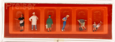 Preiser 79097 (N) – Bäcker Krause mit Kunden 