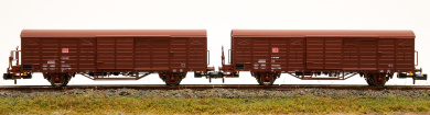 Fleischmann 826216 (N) – 2-teiliges Set gedeckte Güterwagen Gbqss-z 1742 der DB AG 