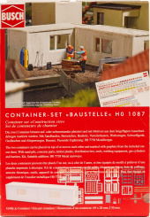 Busch 1087 (1:87) – Container-Set -Baustelle-, Bausatz 