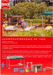 Busch 1860 (1:87) – Außengastronomie, Bausatz 