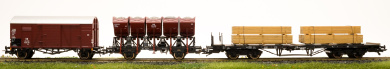Roco 76167 (AC) – 3-teilges Güterwagen-Set Höllental der DB 